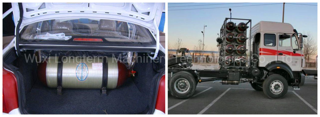 28L 40L 55L CNG Seamless Cylinders Tank Diameter 325 279 232mm Without Valve in Peru Market^