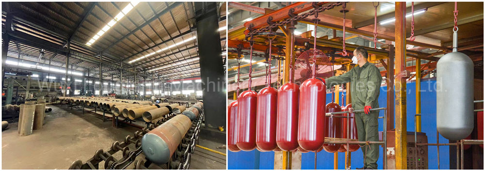 28L 40L 55L CNG Seamless Cylinders Tank Diameter 325 279 232mm Without Valve in Peru Market^