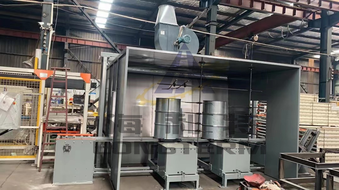 Automatic Steel Oil Drum Painting Machine Outside and Inner Spraying Booth for Steel Drums