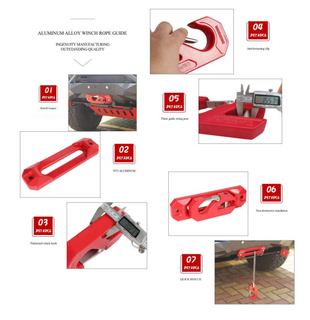 フック アルミニウム合金 ウインチ ロープ ガイド
