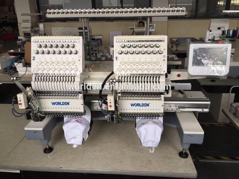 Wd-1201j Single Head 12 Needle Computerized Computer Embroidery Machine China 12 Price Single Head Hat Embroidery Machine