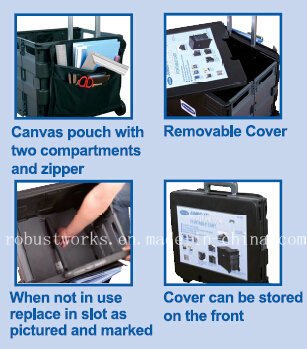 Portable Folding File Cart (FC405K)