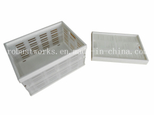 Portable Folding Plastic Basket (FB004W)