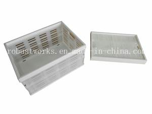 Portable Folding Plastic Basket (FB004W)