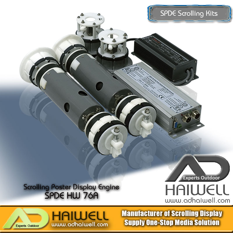 SPDE-HW-76A-Kits-de-motor-de-pantalla-de-póster-desplazable