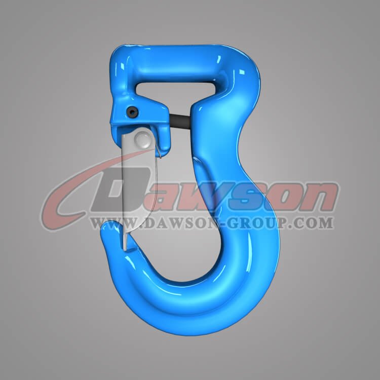 Gancho de eslinga sint&eacute;tico G100 con pestillo para eslingas de elevaci&oacute;n, gancho de eslinga de grado 100 - Fabricante de China