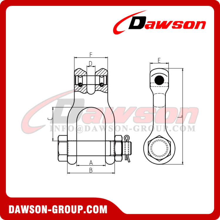 Eslab&oacute;n de horquilla doble de acero s&uacute;per aleado forjado DS869 - Dawson Group Ltd. - Fabricante, proveedor de China