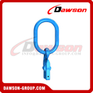 DS1073 G100 6-20MM وصلة رئيسية مع خطاف إمساك العين مع ملحق Clevis لضبط طول السلسلة