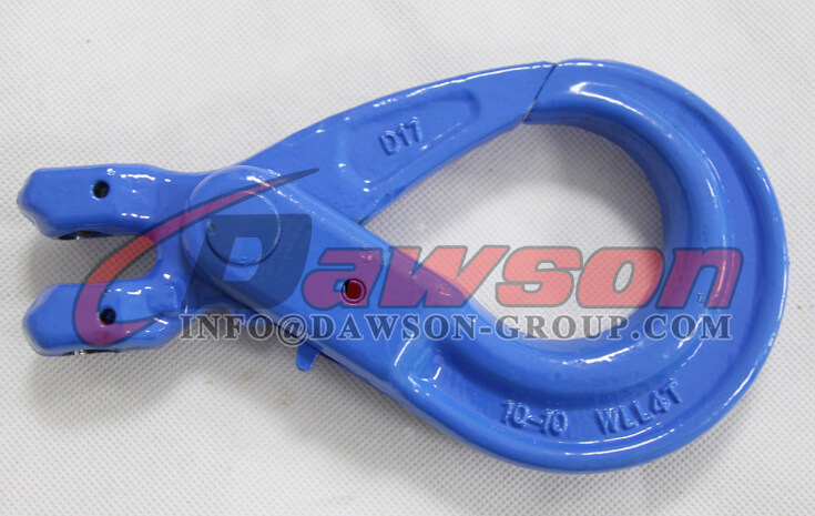 Gancho autoblocante de horquilla forjada de tipo europeo G100 para eslingas de cadena de elevaci&oacute;n - Dawson Group Ltd. - Proveedor y exportador de China