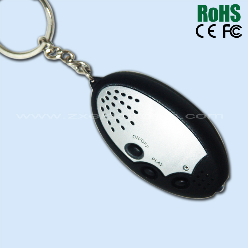 Recordable ABS Plastic Key Holder with Sound Messages Custom