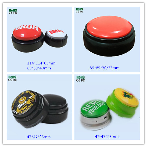 Small Size Custom Recordable Easy Talking Button Device