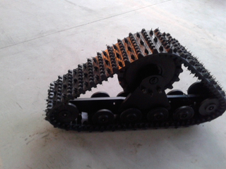 Wheelchair Rubber Track System with aluminum frame