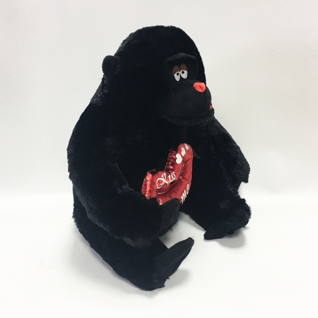 Simulation Black Orangutan Plush Toys Stuffed Black Orangutan Toys