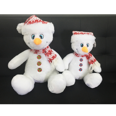Christmas Festival Decorative Plush Toy Snowman with Hat