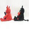 Black And Red Evil Stuffed Plush Halloween Toys