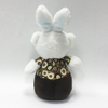 Plush Rabbit Dog Stuffed Toys with Dressed Round Body