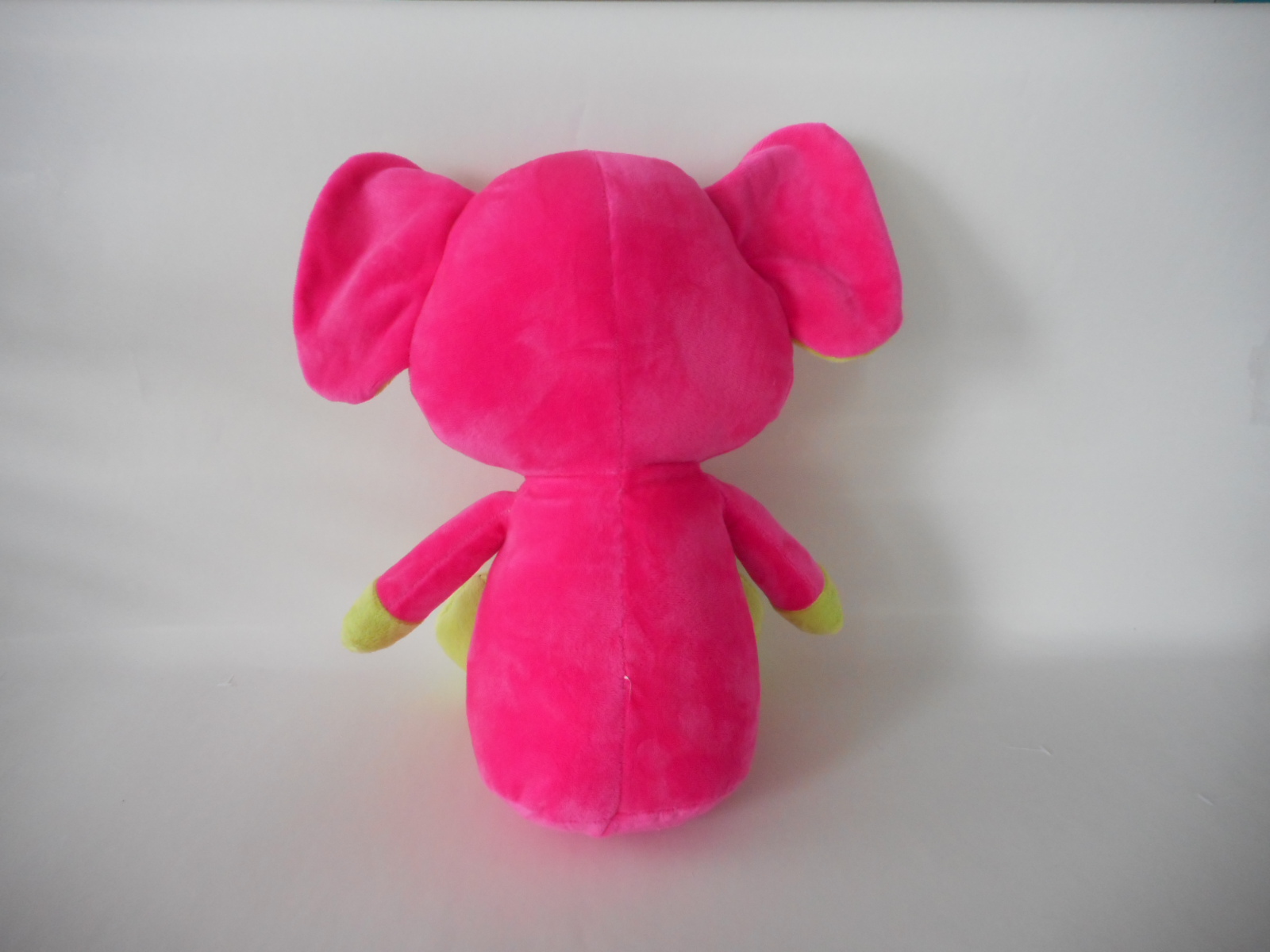 Cute Cartoon 3D Big Eyes Pink Elephant Plush Toy