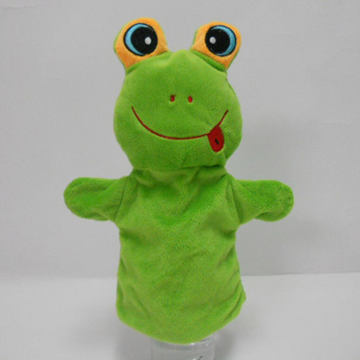 Cheap Wholesale OEM Big Eyes Frog Plush Hand Puppet