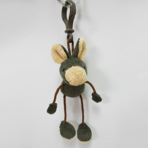 Custom Soft Plush Hare Toy Keychain