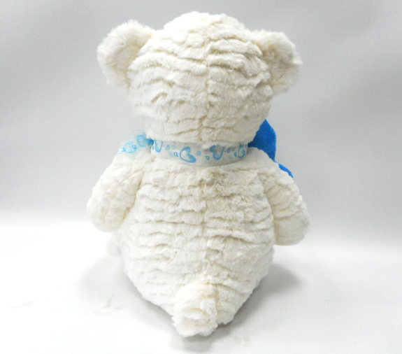 Plush Beige Valentine Stuffed Cute Teddy Bear with Heart Key