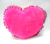 Lovely Plush Rose Red Heart Shaped Pillow Soft Valentine Heart Cushion