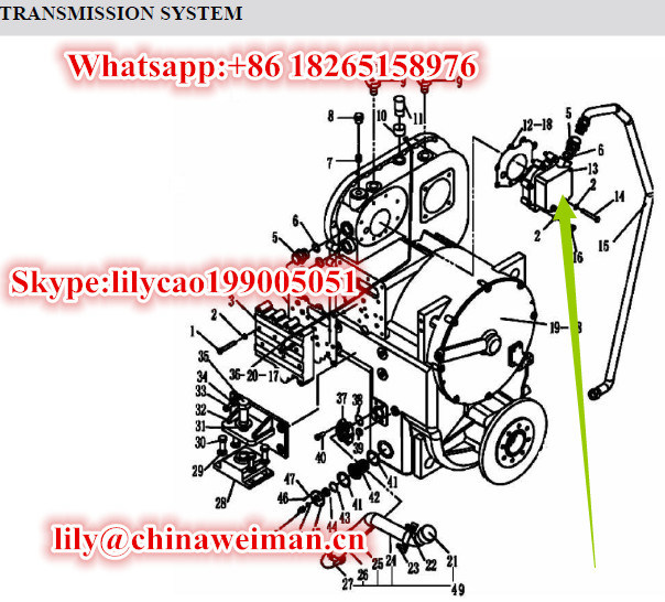 Sdlg LG953 LG956L Wheel Loader Spare Parts Transmission Pump LG03-Bsb 4120000063