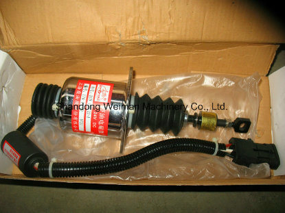 Sdlg Wheel Loader Shangchai C6121 Engine Sc11CB220g2b1 Parts New Model-3 Line Stop Solenoid Valve D59-105-22+a 4110000565254
