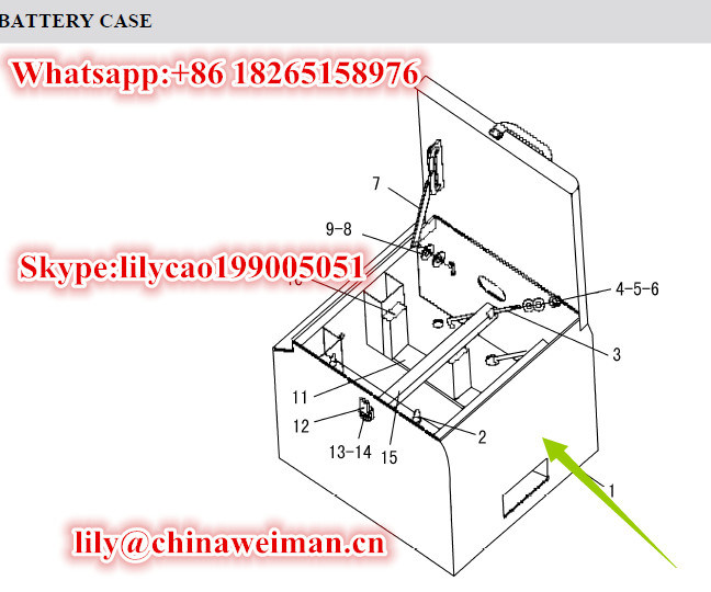Sdlg LG956 LG958 Front End Loader Parts Battery Case 29340015731