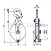 Hand Pulley Block Model: HPB (Capecity: 0.5-6.4 Ton)