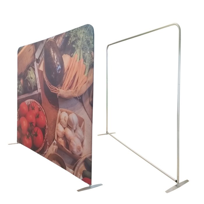 10ft Trade Show Stretch Tension Fabric Backdrop Display Stand