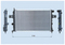 Radiator for OPEL