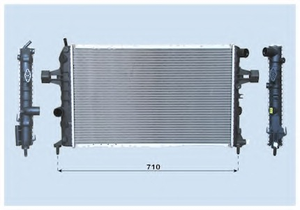 Radiator for OPEL