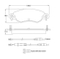 Brake pad for CITROEN