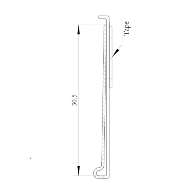 Economy Shelf Adhesive Shelf Label Strip DS009