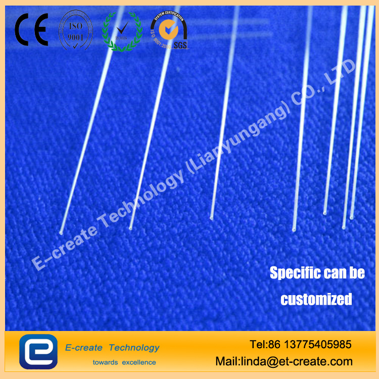 Quartz tube transparent quartz capillary high temperature capillary glass tube diameter 0.5mm insulator spot