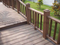 Decking r&eacute;sistant au feu amical &agrave; extr&eacute;mit&eacute; &eacute;lev&eacute; nu-pieds WPC de nature de la surface