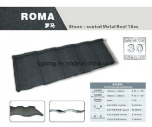 Constructeur enduit de tuile de toiture de pierre color&eacute;e espagnole de type