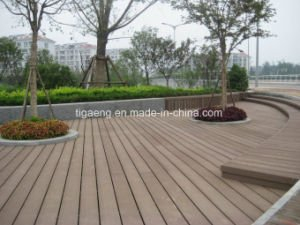 Le Decking compos&eacute; en plastique en bois durable/WPC ext&eacute;rieurs imperm&eacute;abilisent le plancher