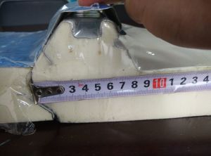 Plaque de sandwich &agrave; laines d'EPS/PU/Mineral/plaque de mur/plaque d'appui ignifuge