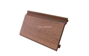 Tuile &agrave; extr&eacute;mit&eacute; &eacute;lev&eacute; de rev&ecirc;tement de mur de la d&eacute;coration ext&eacute;rieure et int&eacute;rieure Material/WPC