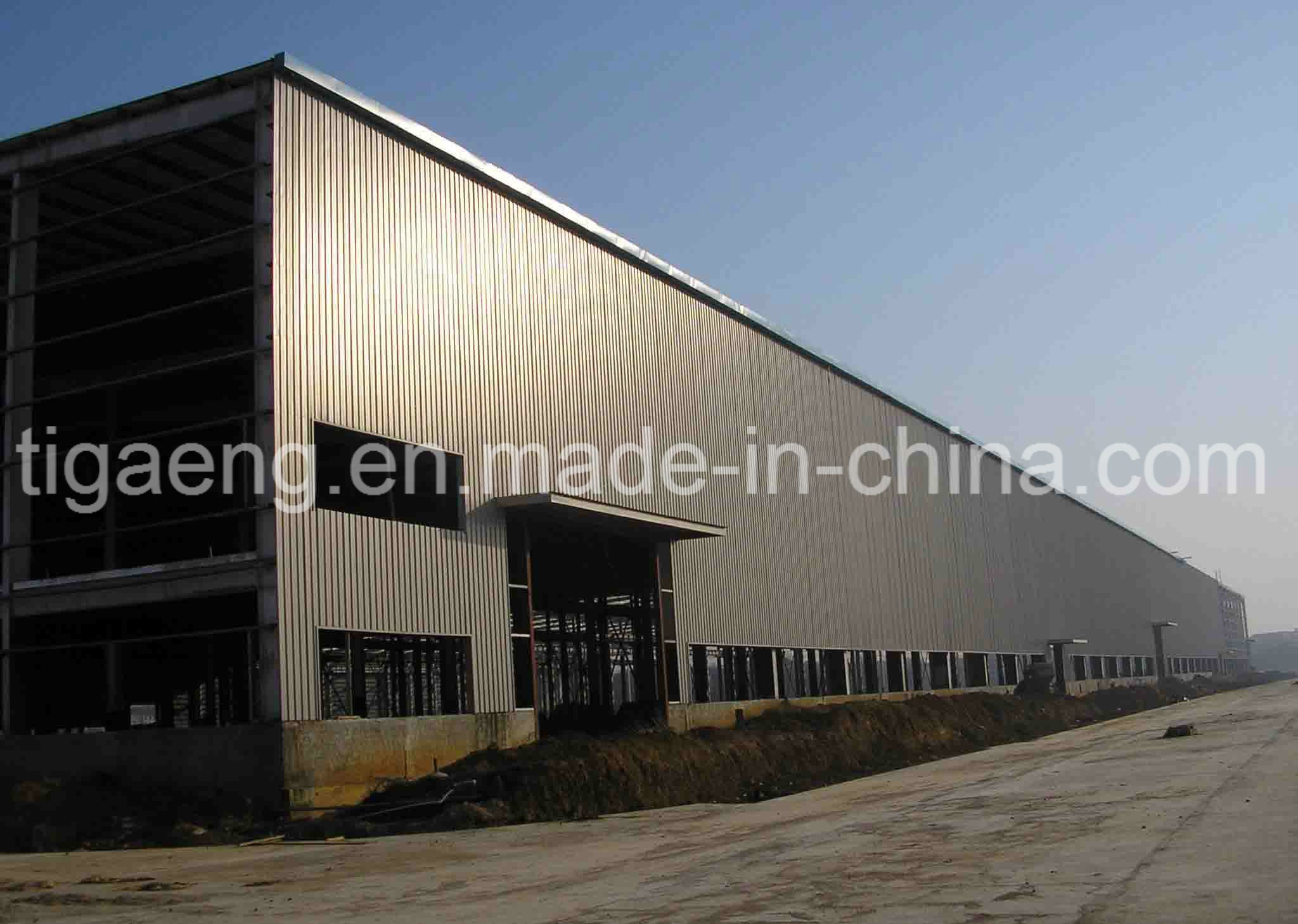 Low Cost Heavy Steel Structure Supermarket/Large Temporary Office for Egypt