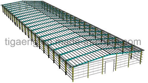 Easy Installation Steel Structure Exhibition Center/Large Temporary Office for Yemen