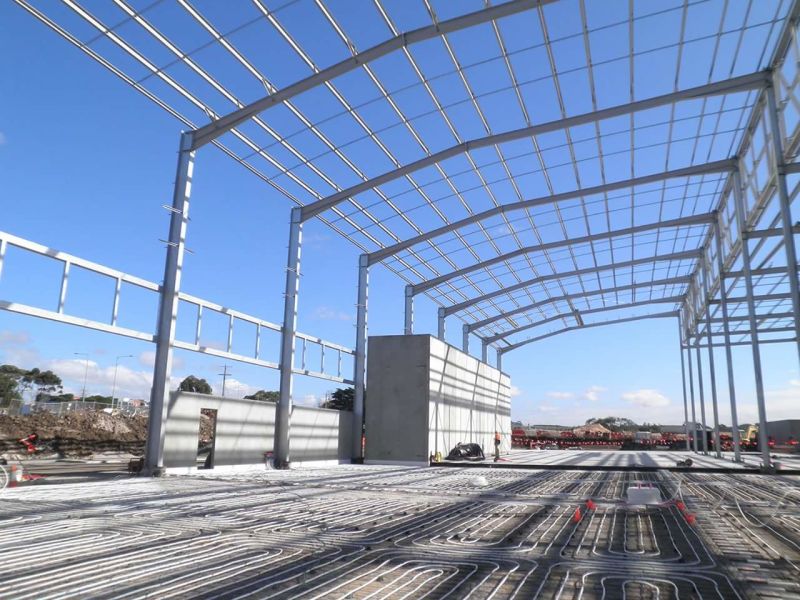 Galvanized Prefabricated Steel Structure Warehouse with Gi Frame