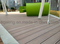 Suelo al aire libre s&oacute;lido del Decking de la Anti-Grieta f&aacute;cil WPC de la limpieza