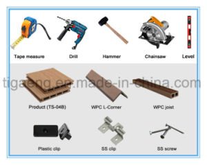 El nuevo tipo reutilizable/reanudable F&aacute;cil-Ensambla a tarjeta euro del Decking del PE WPC