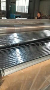 Hoja acanalada de acero galvanizada sumergida caliente del material para techos