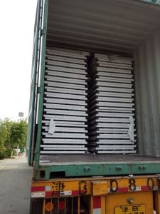 El panel de emparedado de acero de las lanas de roca del panel/del color de la azotea del precio de f&aacute;brica