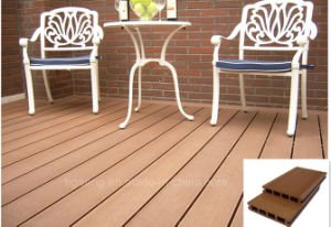 Suelo compuesto del pol&iacute;mero de madera del Decking de WPC exportado a Norteam&eacute;rica
