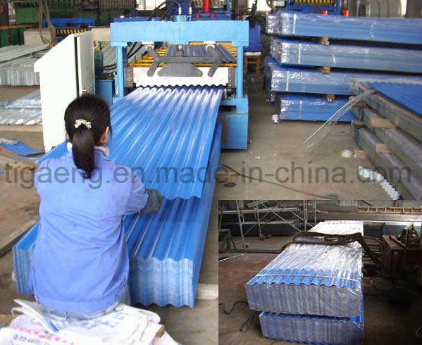High Quality Easy Fabrication Color Coated Galvanized Steel Tile