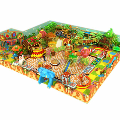 Мягкая структура игровых площадок с красочной детской крышей